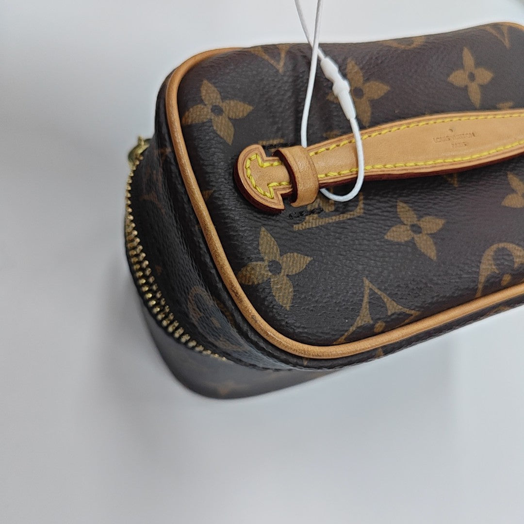 NICE Super Mini Monogram Coated Canvas Brown