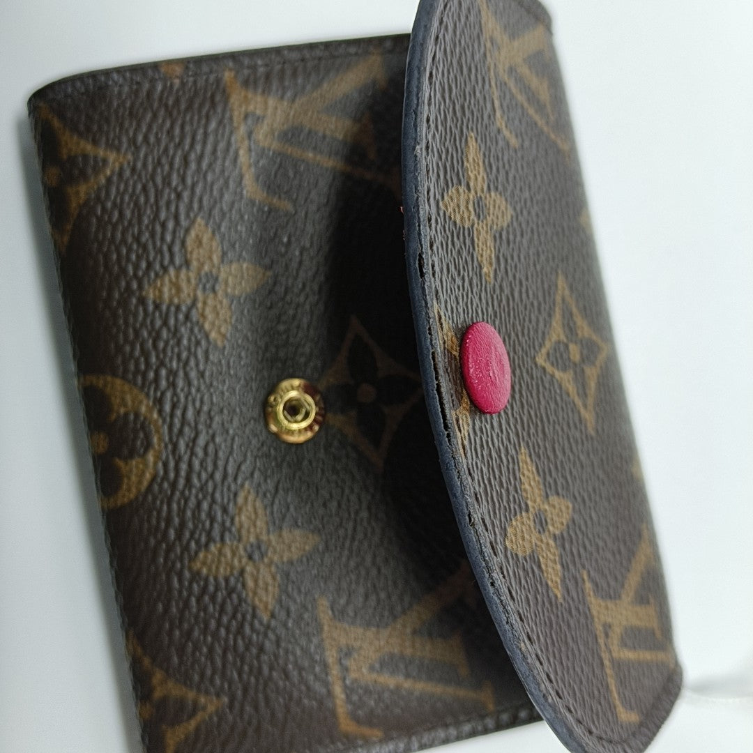 ROSALIE Monogram Coated Canvas Brown Wallet