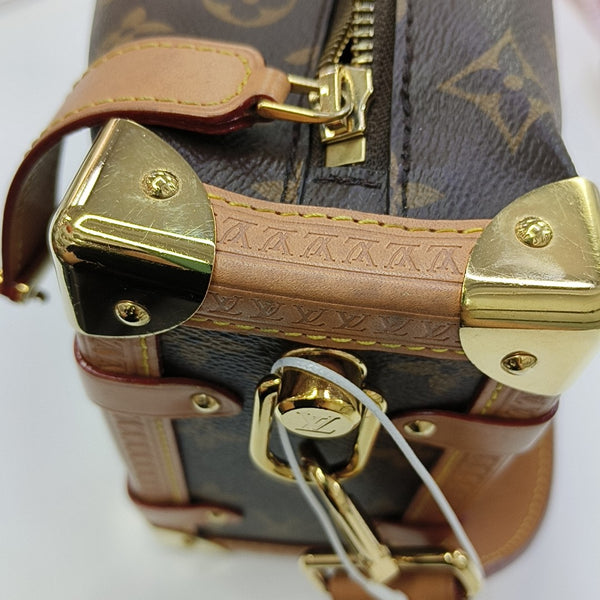 SIDE TRUNK MM Monogram Coated Canvas Brown