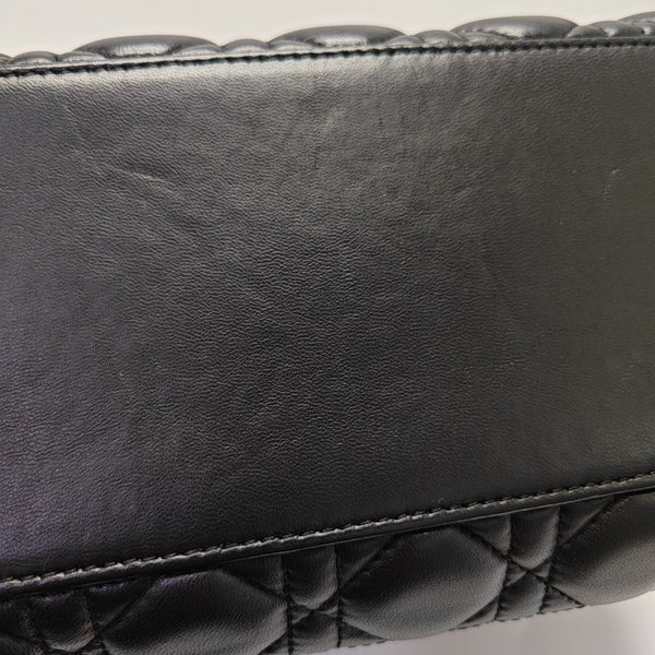 Lady Dior Medium Cannage Lambskin Black