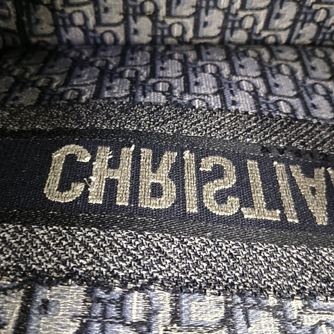 Book Tote Medium Oblique Canvas Blue