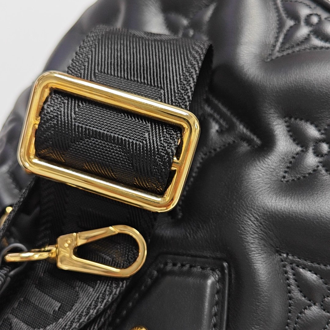 ALMA BB Quilted Calfskin Black