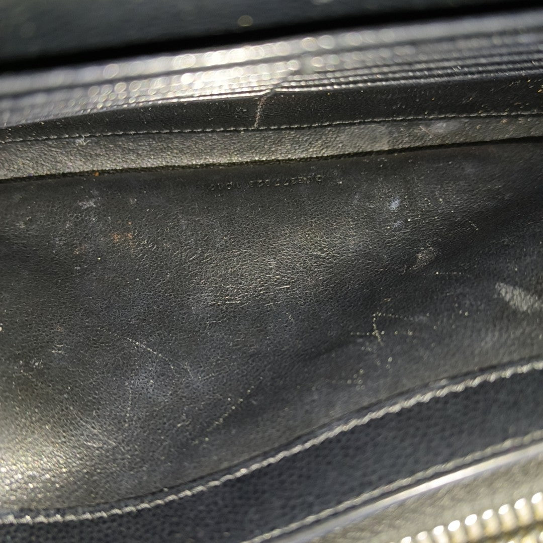 MONOGRAM Medium Chevron Calfskin Black