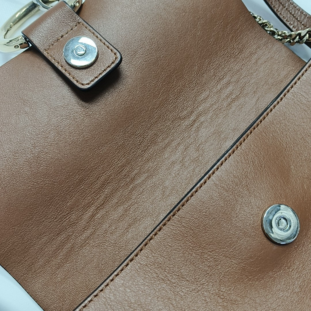 Faye Small Calfskin Brown