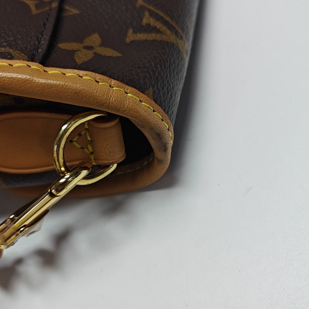 DIANE Monogram Coated Canvas Brown