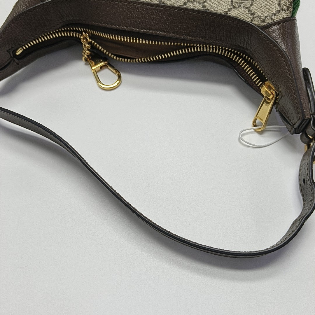 Ophidia Mini Monogram Coated Canvas Beige