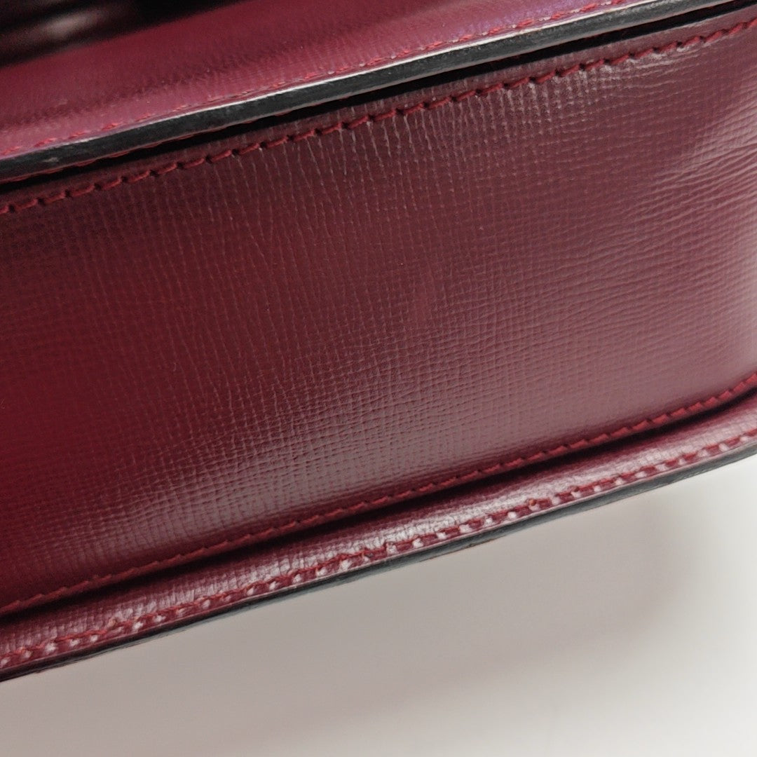 Calfskin Shoulder Bag Red