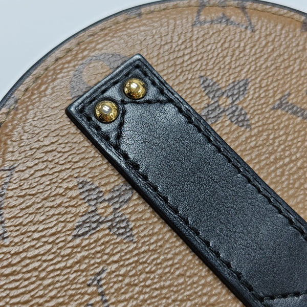 BOITE CHAPEAU Mini Monogram Coated Canvas Brown