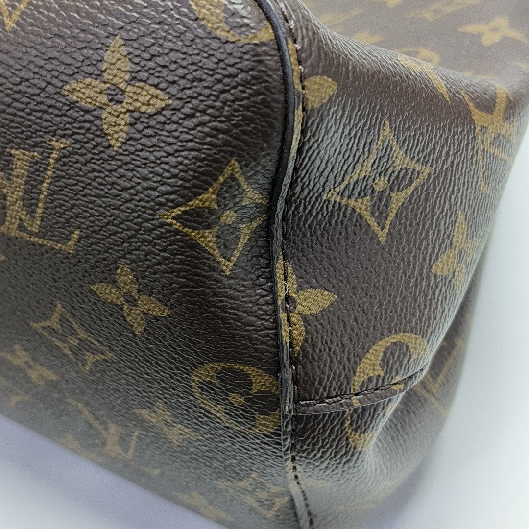 NÉONOÉ MM Monogram Coated Canvas Brown