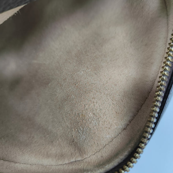 Ophidia Mini Monogram Coated Canvas Beige