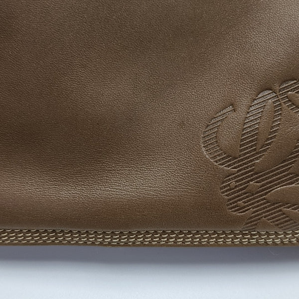 Lambskin Shoulder Bag Brown