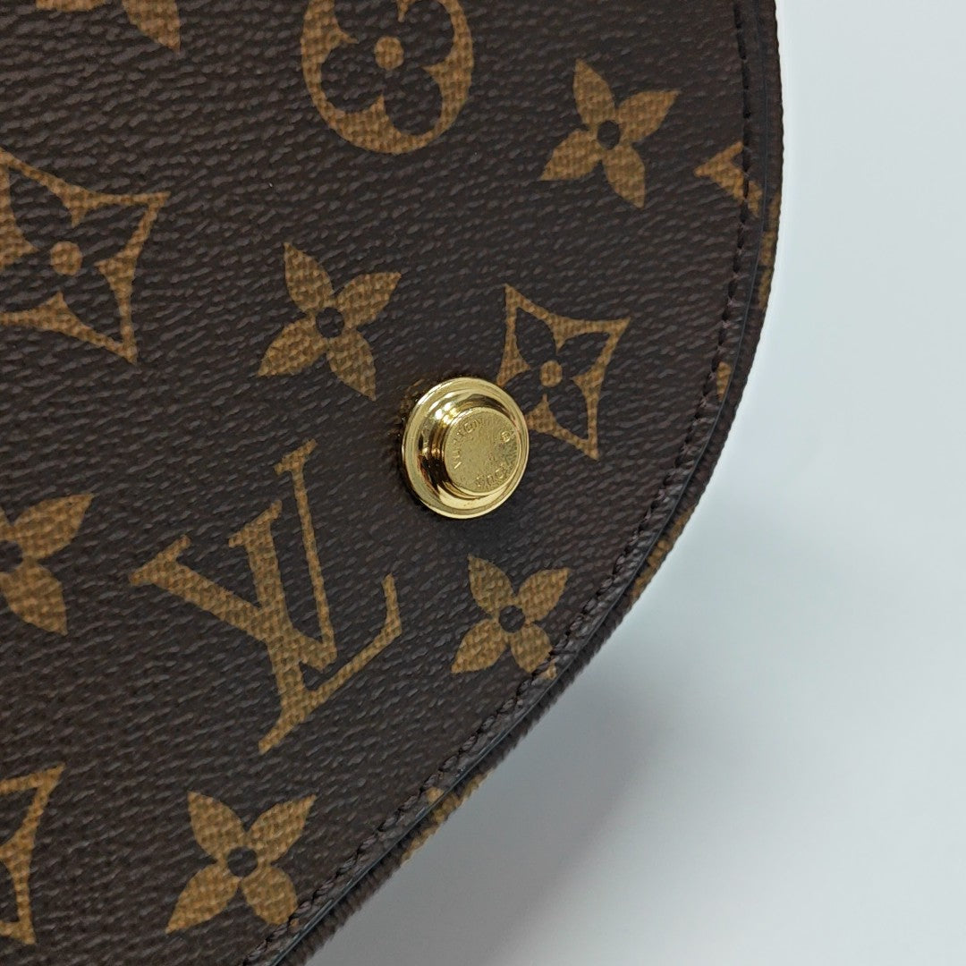 Monogram Coated Canvas Shoulder Bag Brown