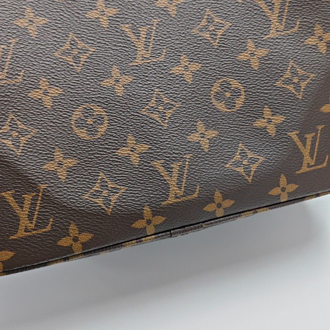 ALL IN GM Monogram Coated Canvas Brown