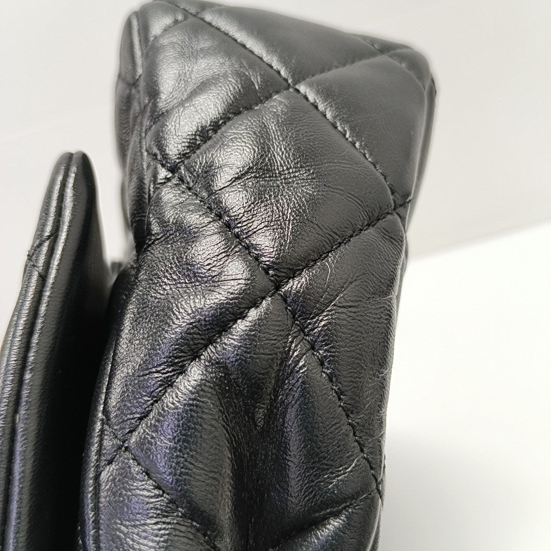 WOC Quilted Lambskin Black