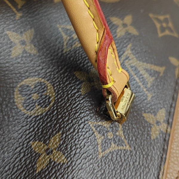 PALLAS MM Monogram Coated Canvas Brown