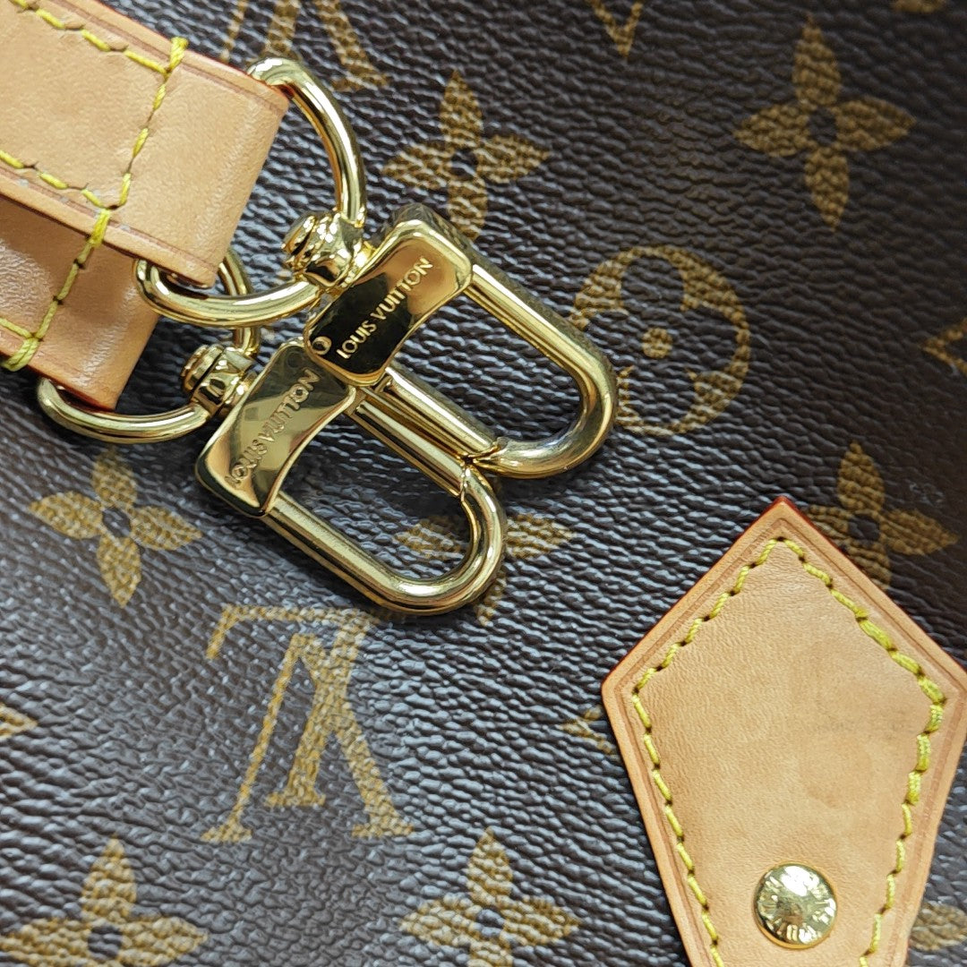 SPEEDY 25 Monogram Coated Canvas Brown