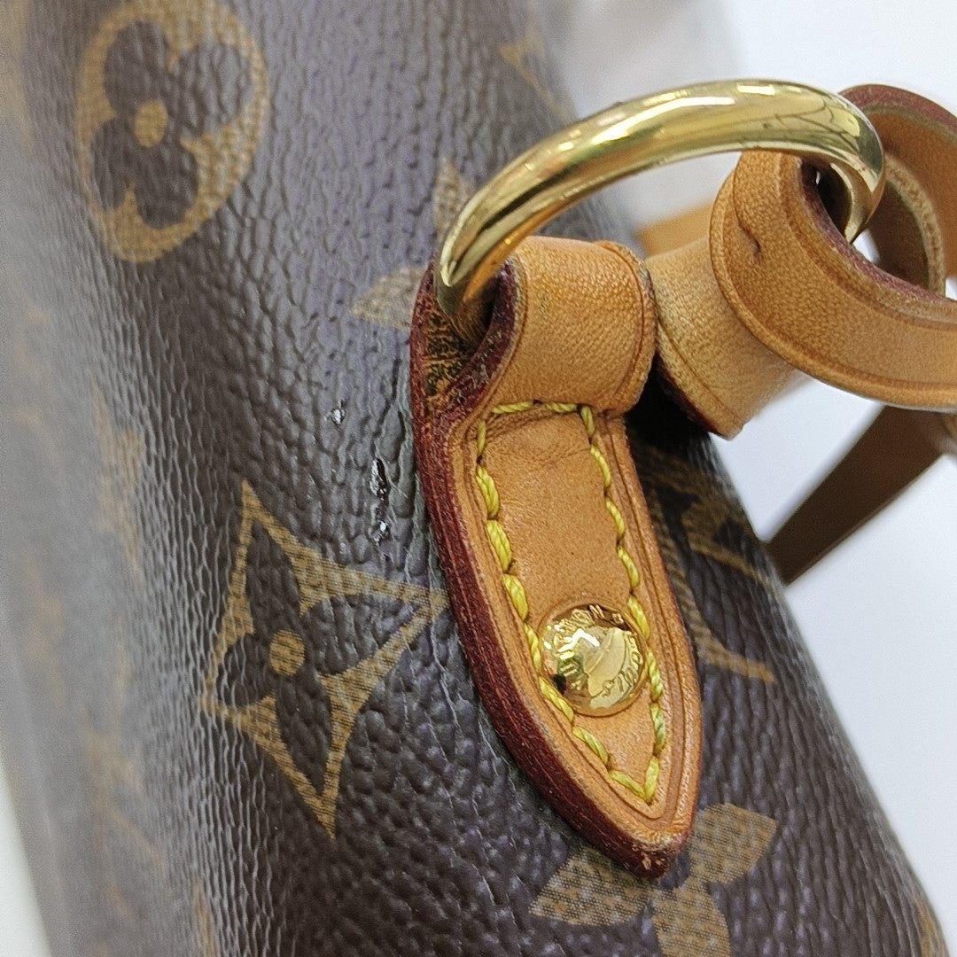 CLUNY PM Monogram Coated Canvas Brown