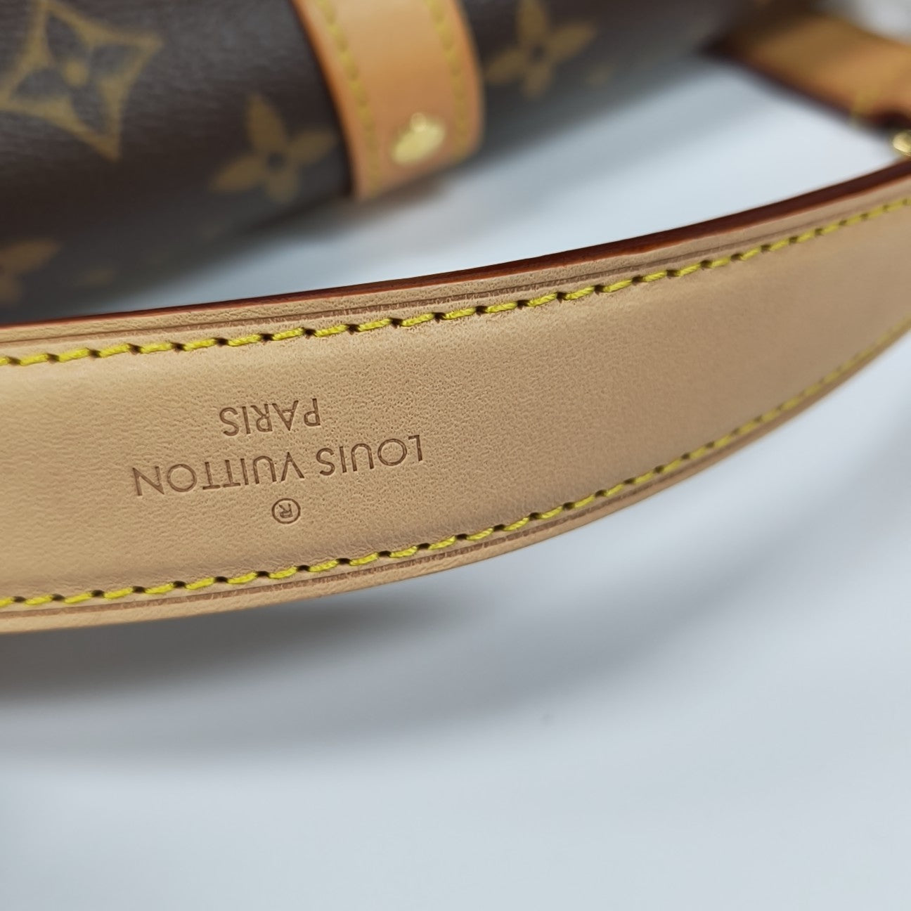 SAUMUR BB Monogram Coated Canvas Brown