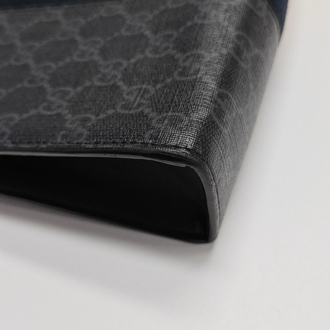 GG Supreme Monogram Coated Canvas Gray