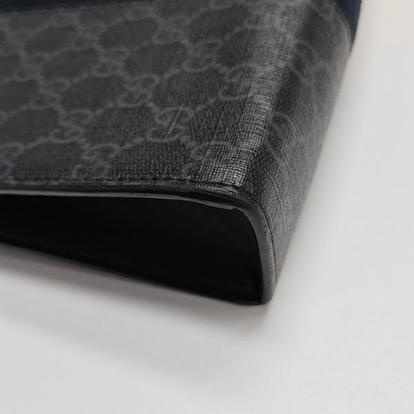 GG Supreme Monogram Coated Canvas Gray