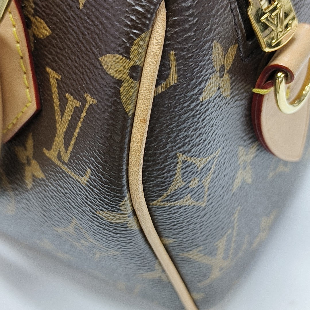 SPEEDY 20 Monogram Coated Canvas Brown