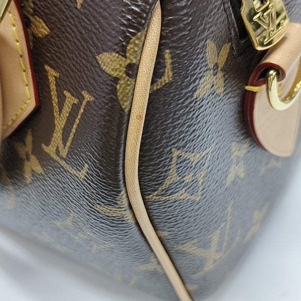 SPEEDY 20 Monogram Coated Canvas Brown