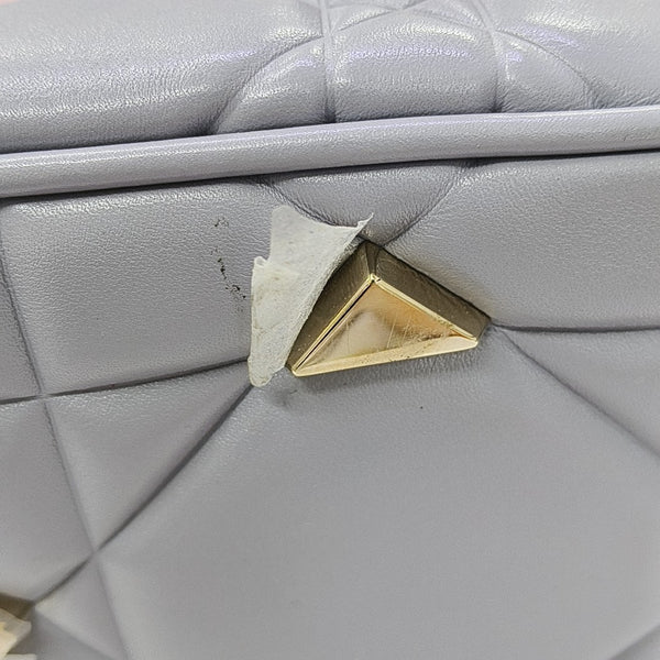 Lady 95.22 Medium Quilted Calfskin Gray