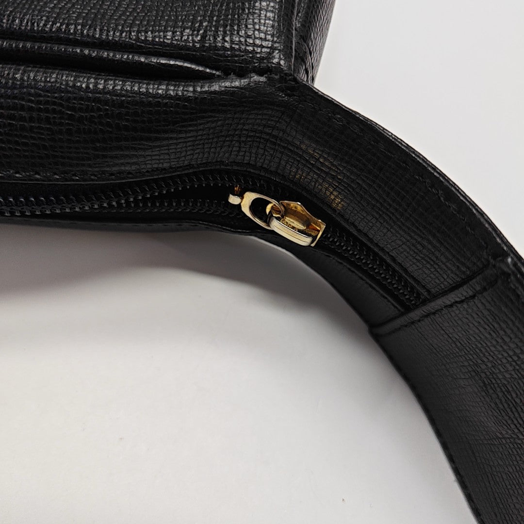 Calfskin Shoulder Bag Black
