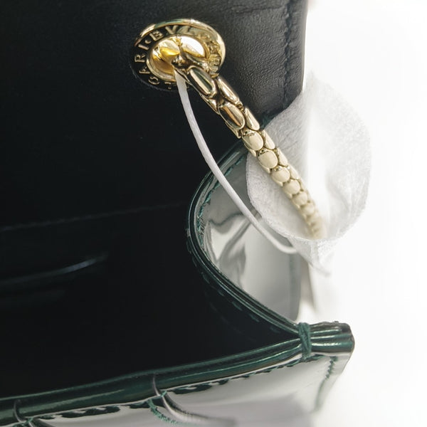SERPENTI FOREVER Small Patent Leather Green