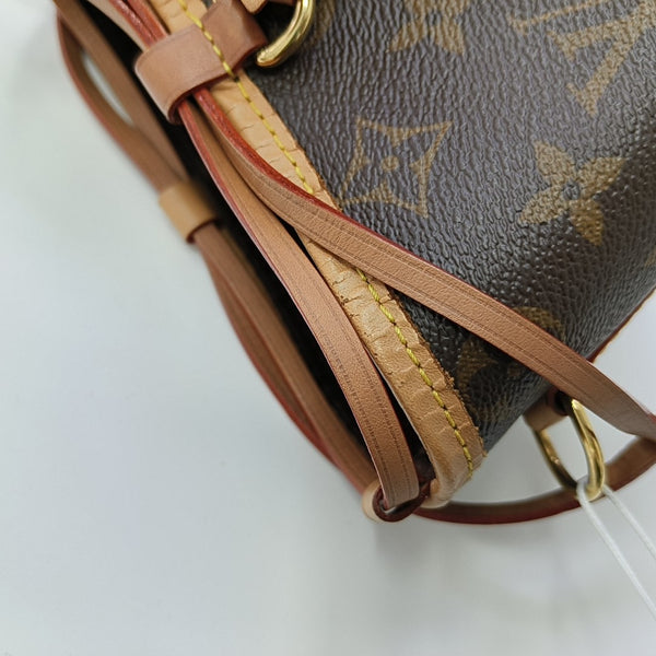 NOÉ Mini Monogram Coated Canvas Brown