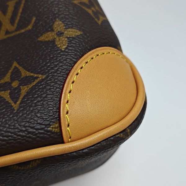 BOULOGNE Nano Monogram Coated Canvas Brown