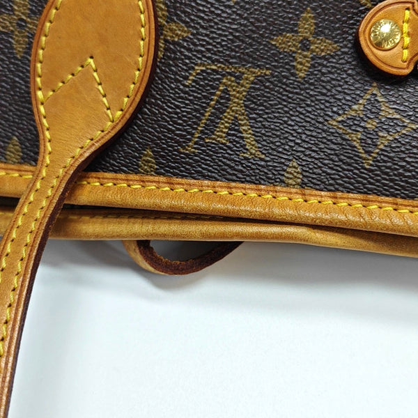 NEVERFULL MM Monogram Coated Canvas Brown