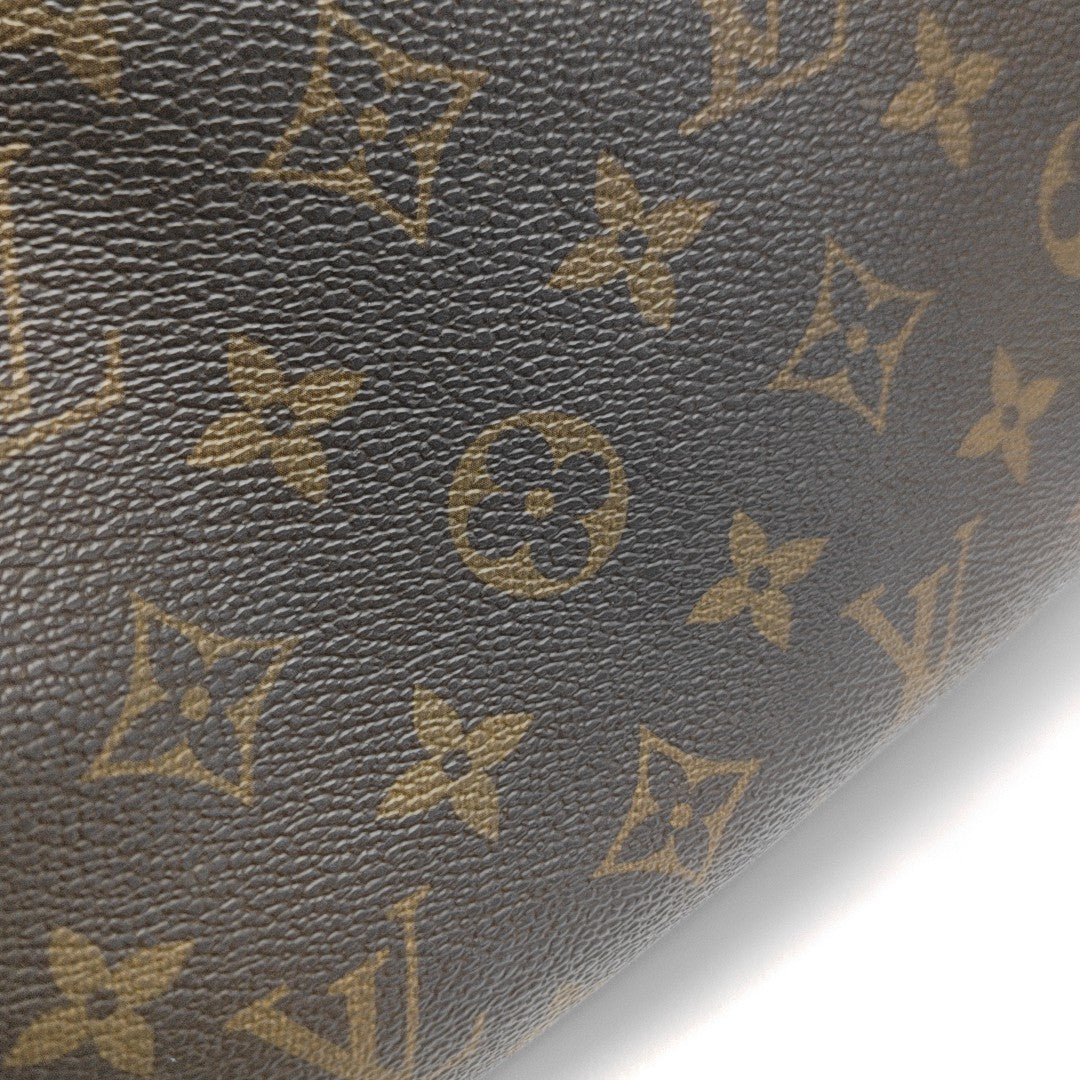 NEVERFULL MM Monogram Coated Canvas Brown