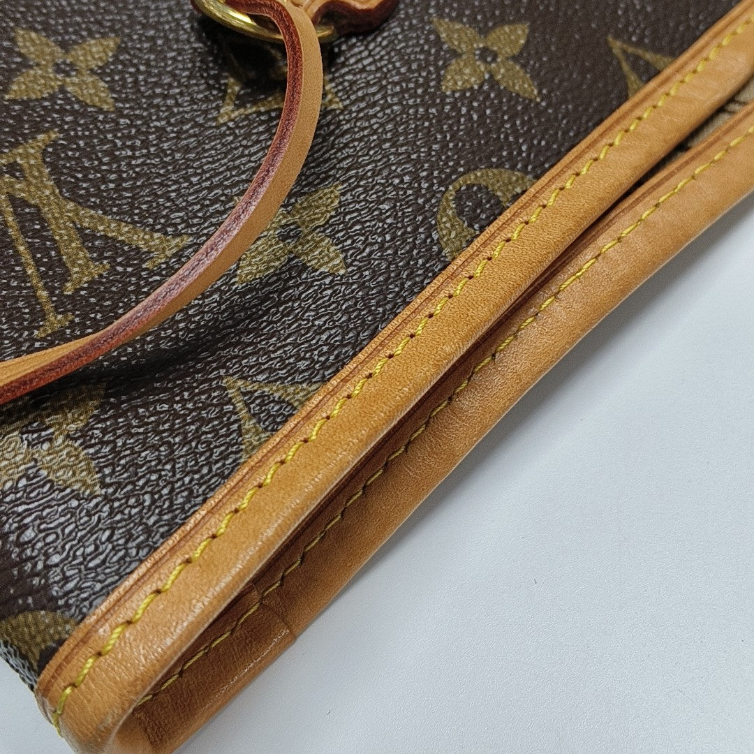 NEVERFULL GM Monogram Coated Canvas Brown