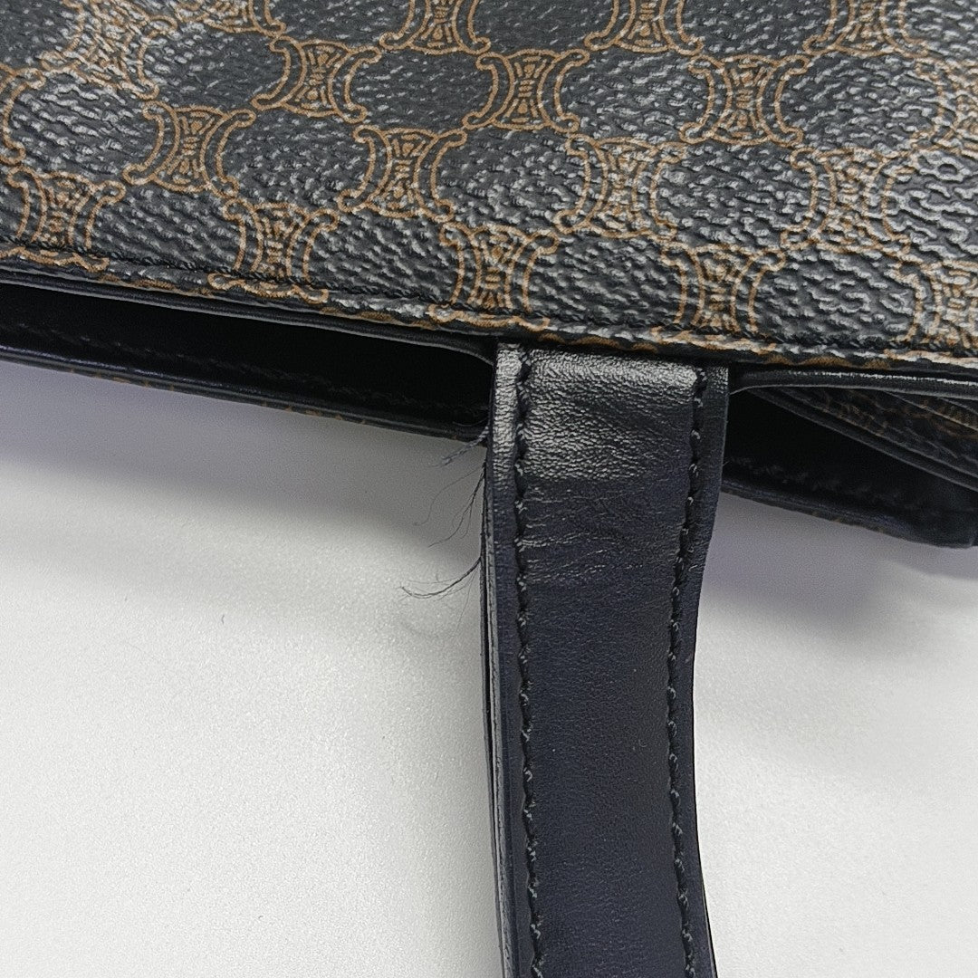 MACADAM TOP HANDLE COSMETIC BAGS Coated Canvas Black