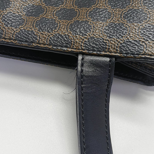 MACADAM TOP HANDLE COSMETIC BAGS Coated Canvas Black