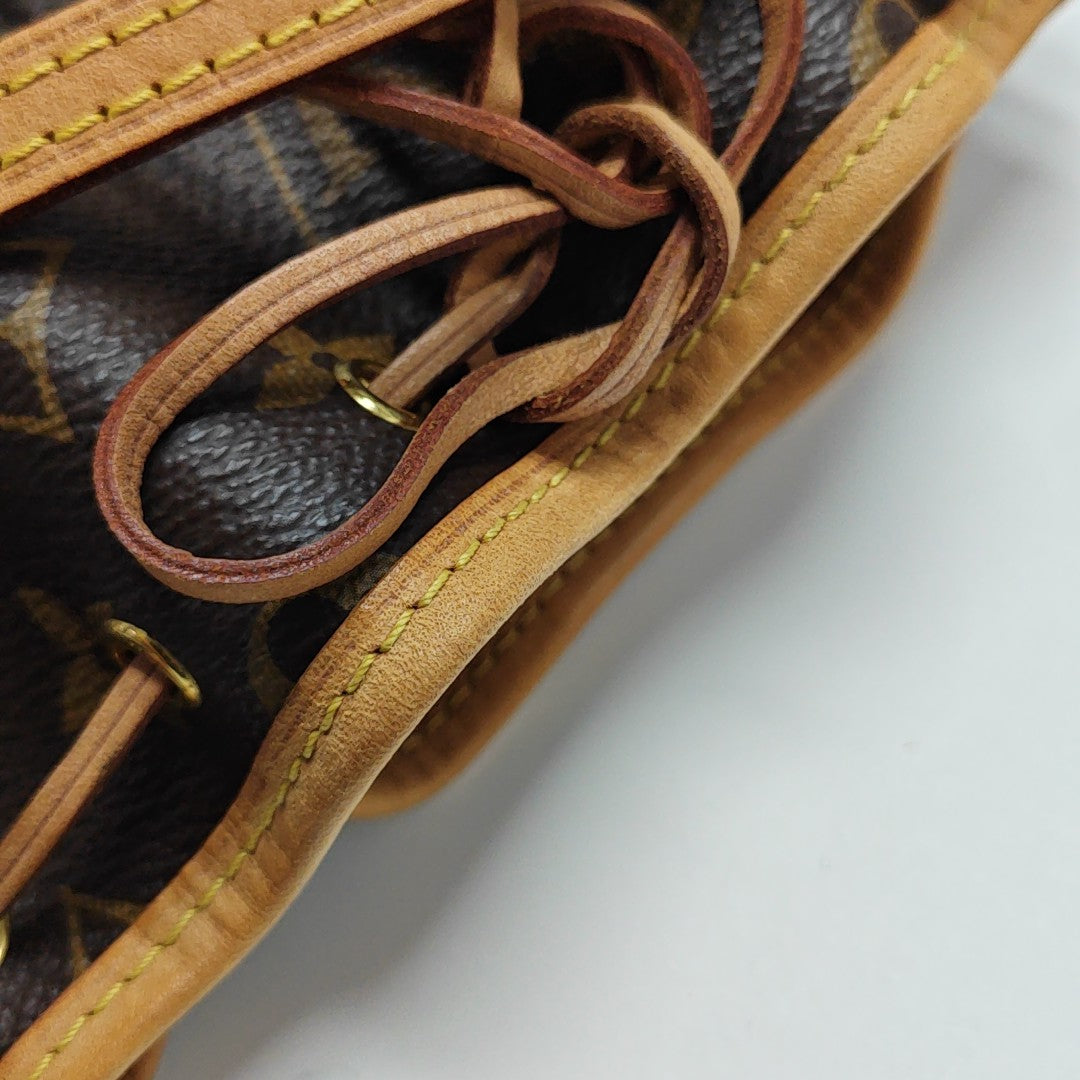 NÉONOÉ Nano Monogram Coated Canvas Brown