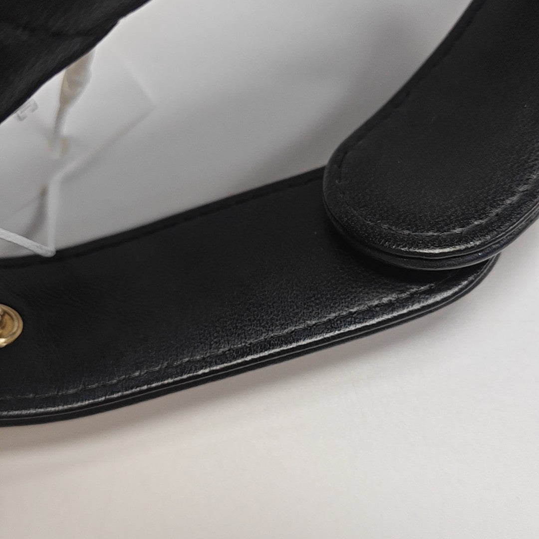 Quilted Lambskin Top Handle Bag Mini Black