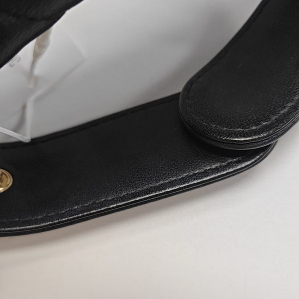 Quilted Lambskin Top Handle Bag Mini Black