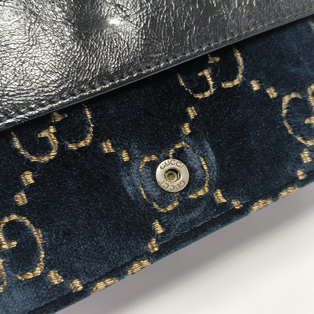 Dionysus Super Mini Monogram Velvet Blue