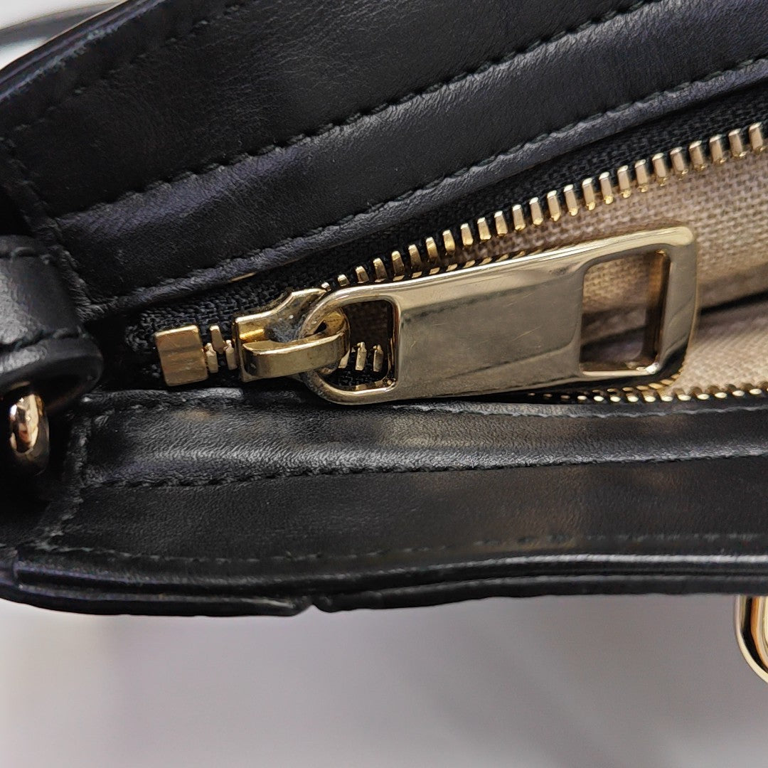 Bree Monogram Calfskin Black