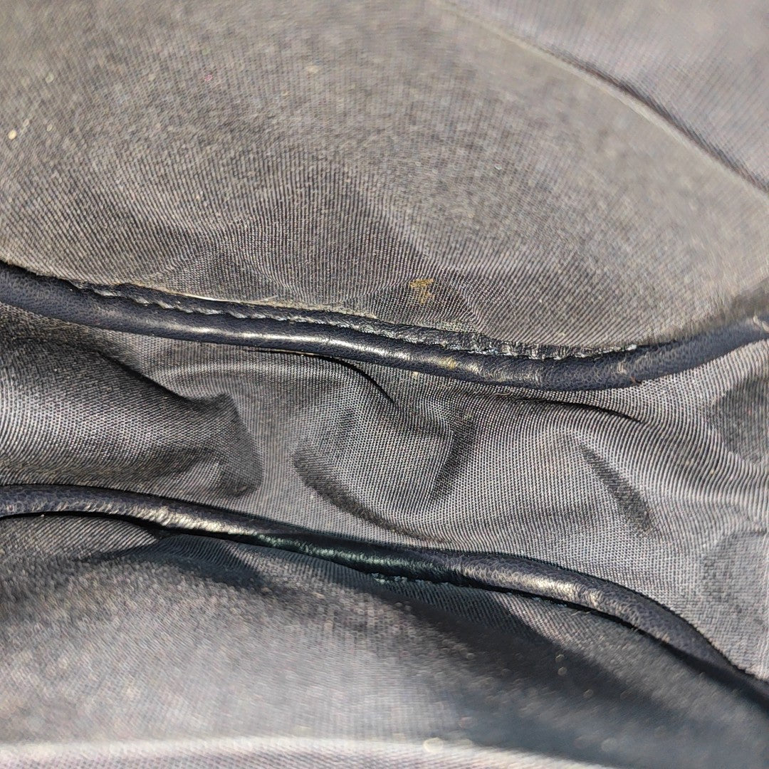 ROUND Quilted Lambskin Blue