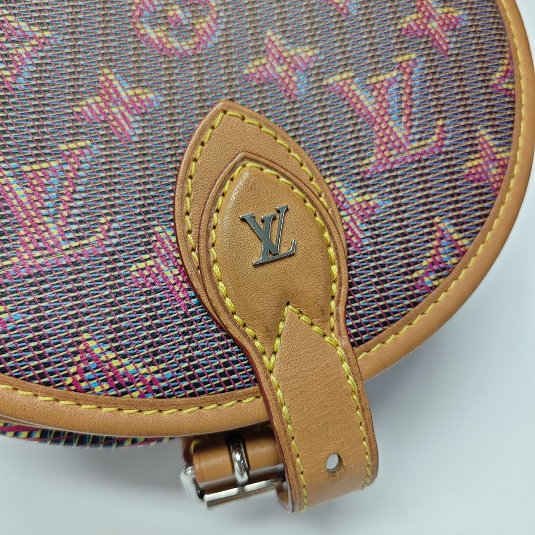 TAMBOURINE Monogram Calfskin Gray