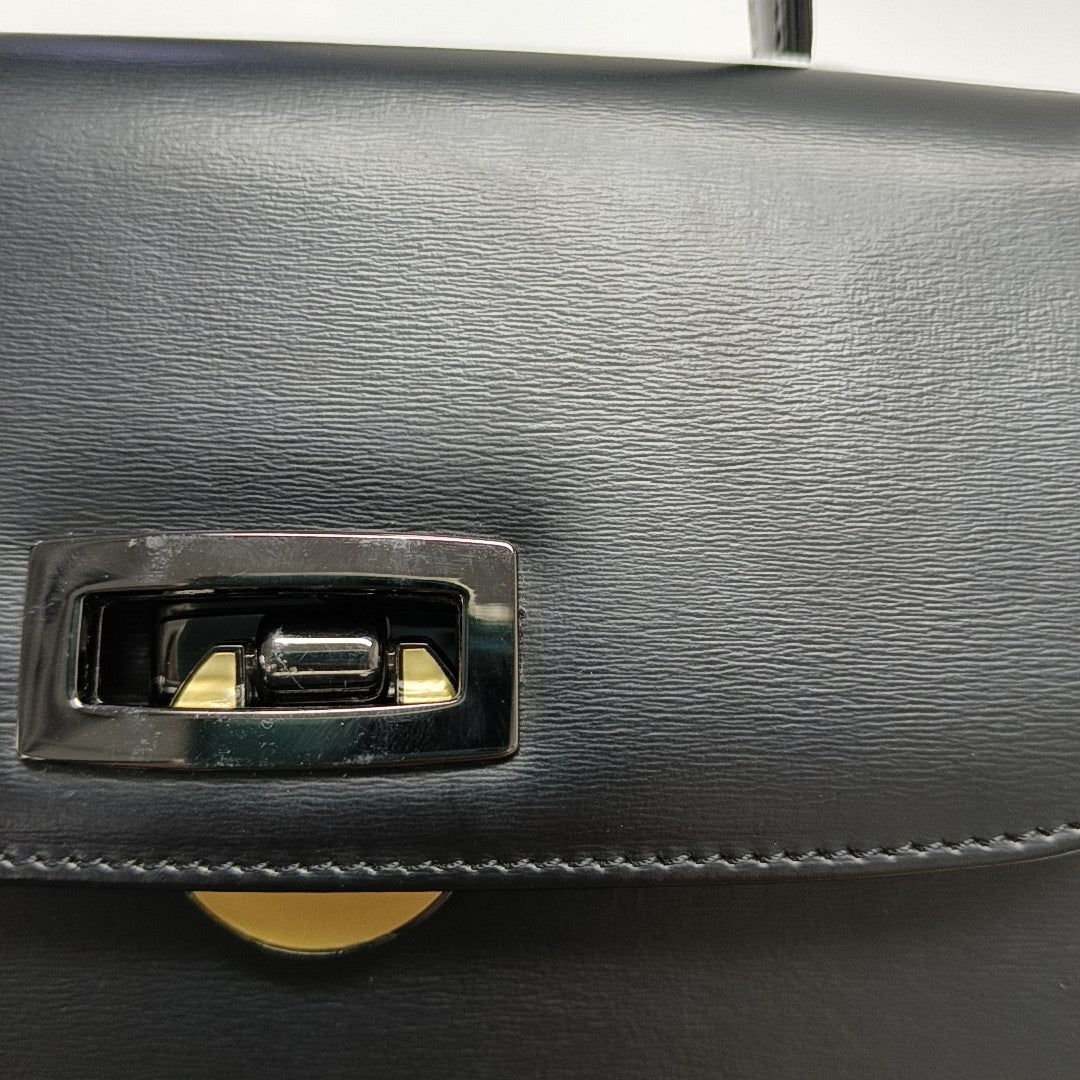 Calfskin Shoulder Bag Black