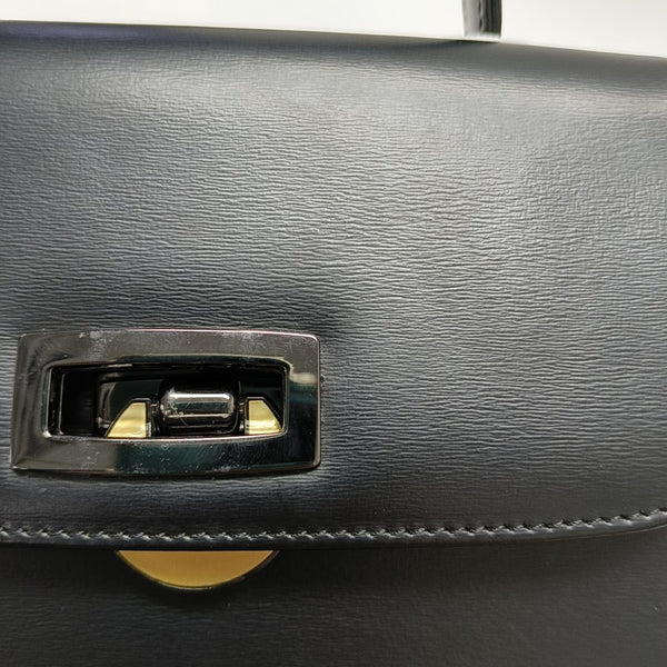 Calfskin Shoulder Bag Black