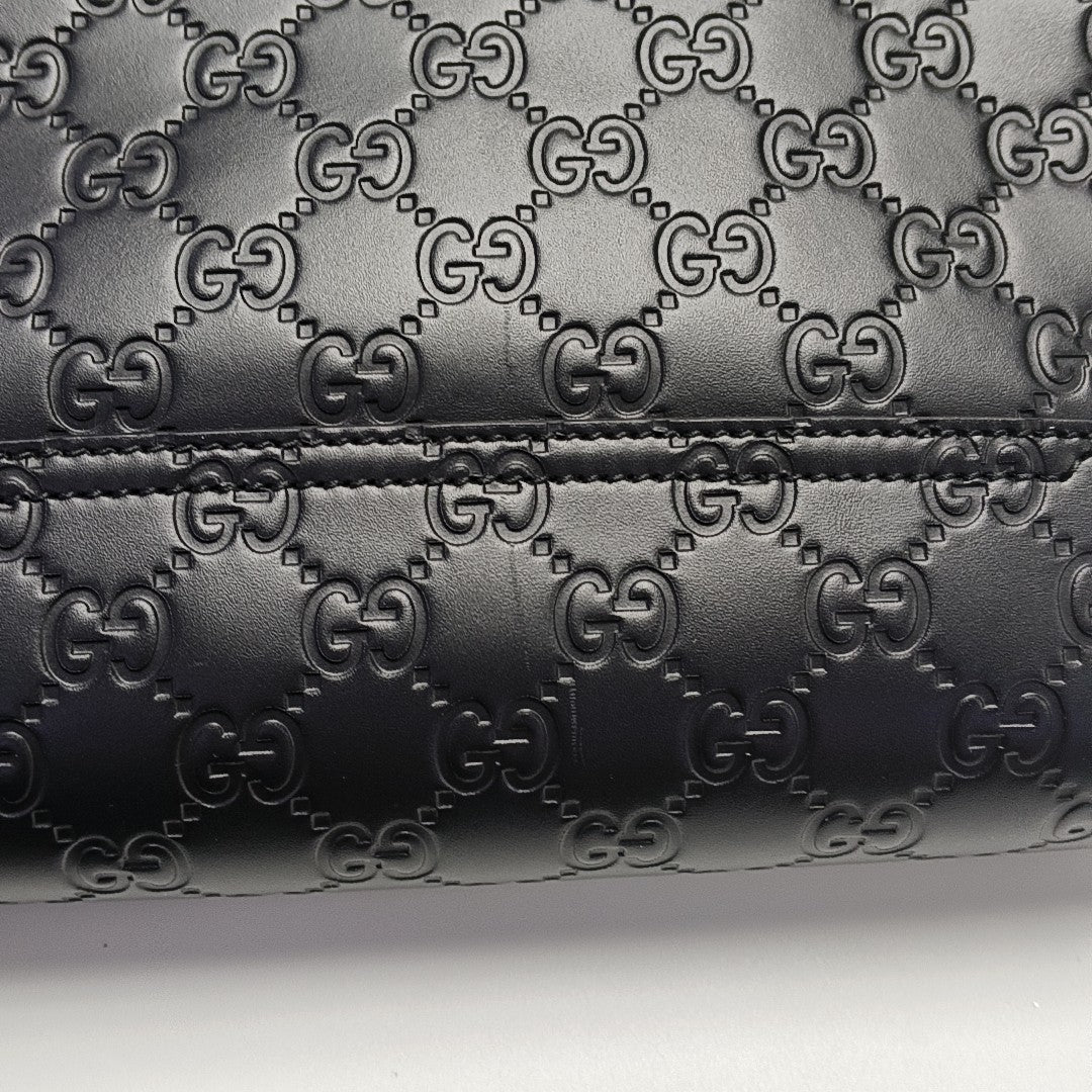 Padlock Medium Monogram Calfskin Black