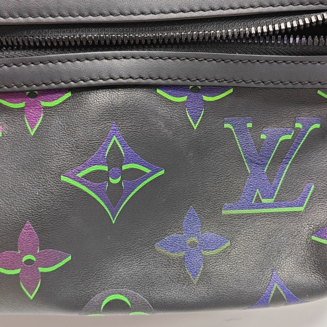 Monogram Calfskin Shoulder Bag PM Black