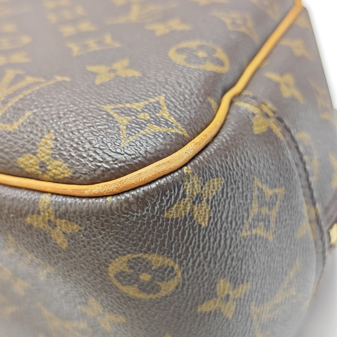 DEAUVILLE Monogram Coated Canvas Brown