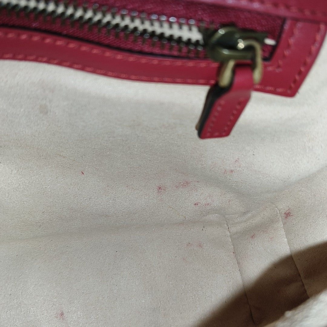 GG Marmont Medium Quilted Calfskin Red