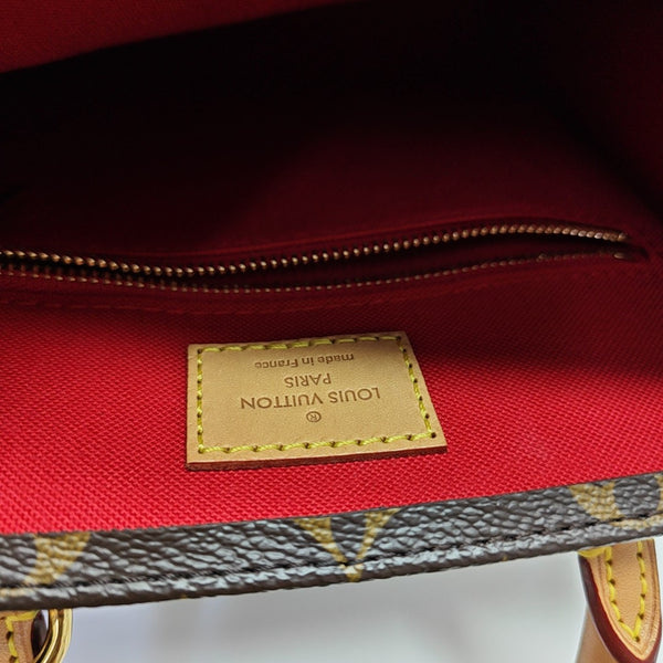 SAC PLAT BB Monogram Coated Canvas Brown